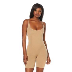 Nearly Nude High-Waist Torso and Thigh Shaper